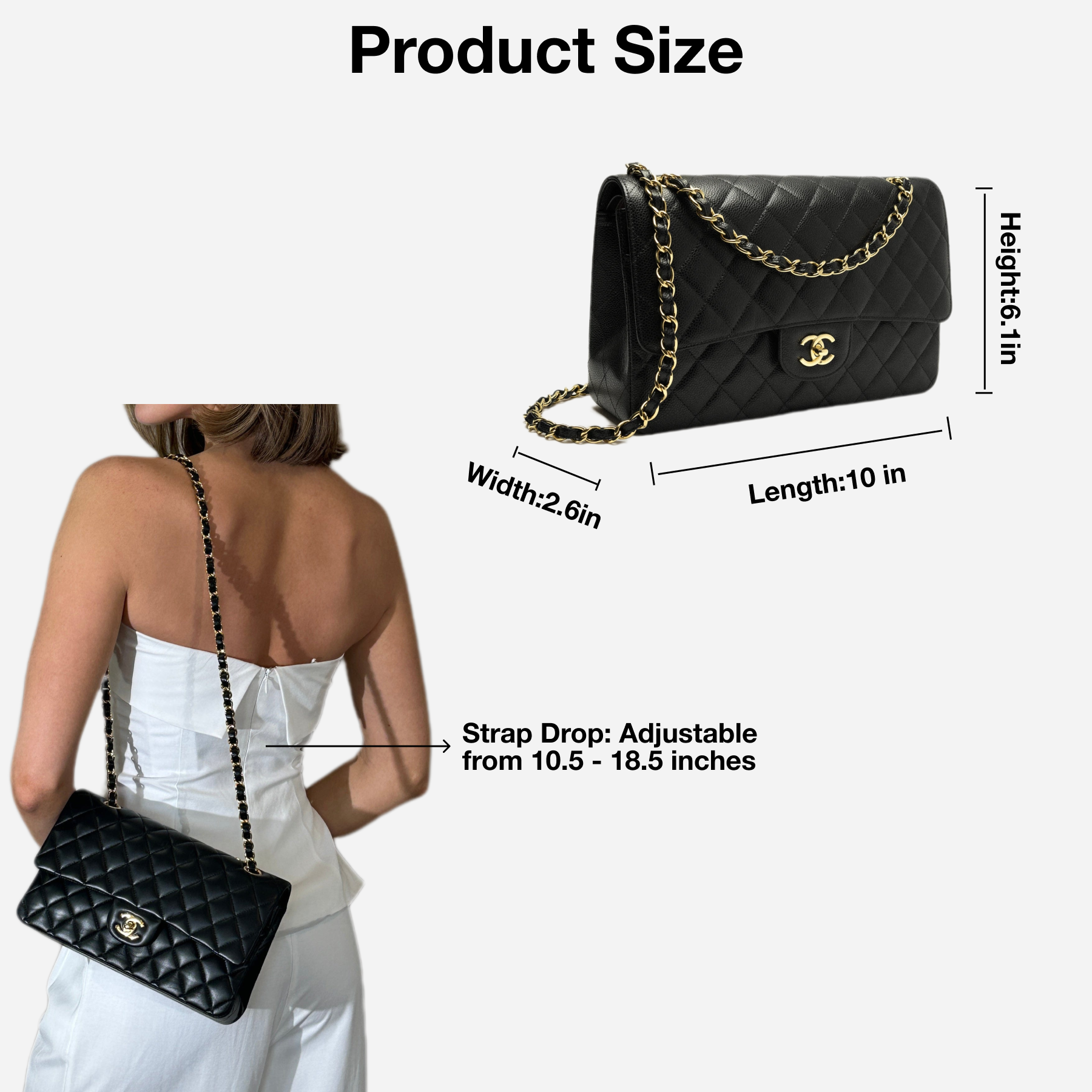 Chanel Classic Flap Bag Medium Gold Hardware